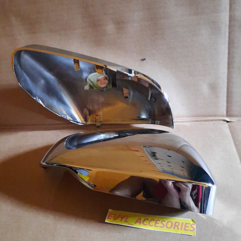 COVER SPION HONDA HRV HR-V CHROME CROME MODEL GANTI ORIGINAL