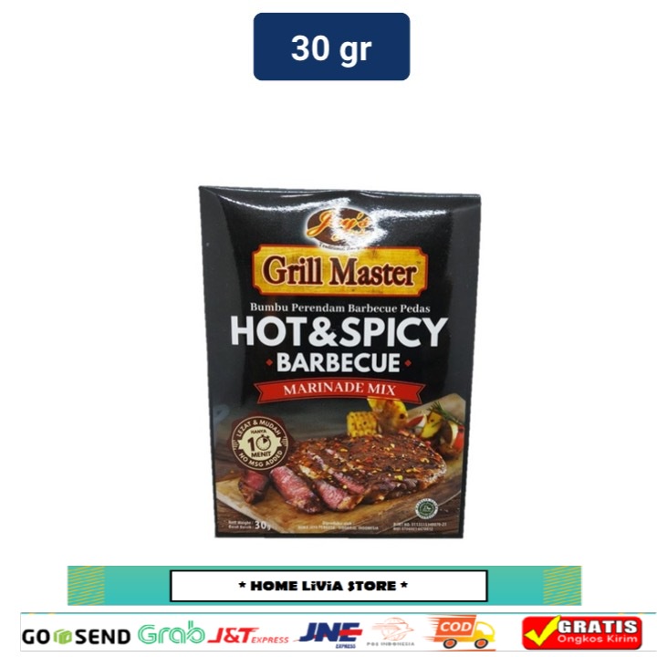 

Jay'S Grill Master Hot Spicy Barbeque Marinade Mix 30gr