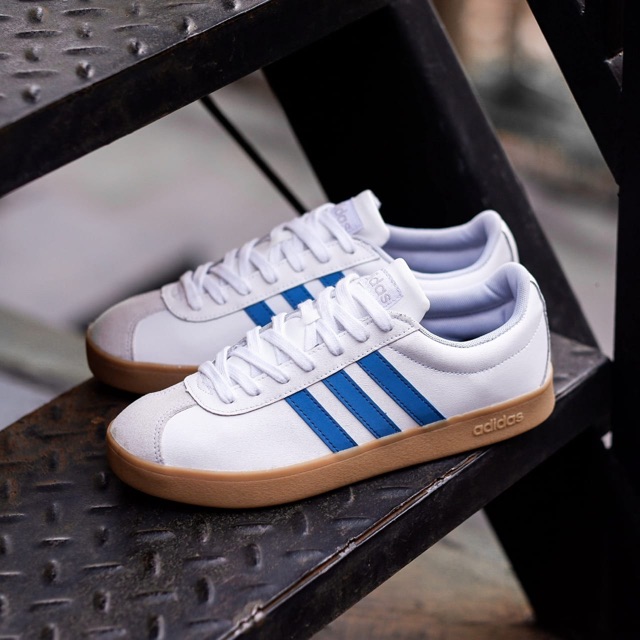 ADIDAS NEO VL COURT WHITE BLUE GUM ORIGINAL