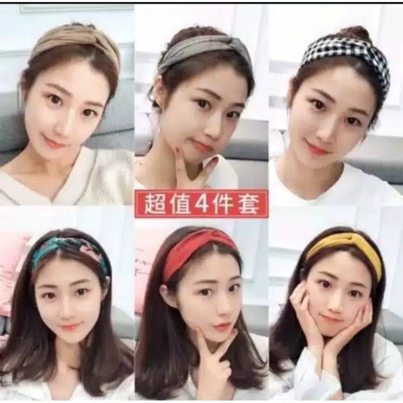 Bandana headband Silang Soulmate Chibbi /Bando Silang Fashion Korea Style Bandana