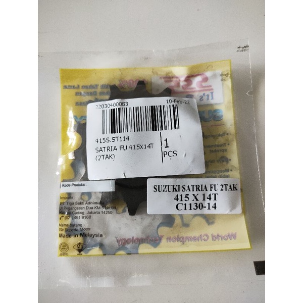 Gir depan 428 sss Suzuki Satria 2 Tak/Tornado