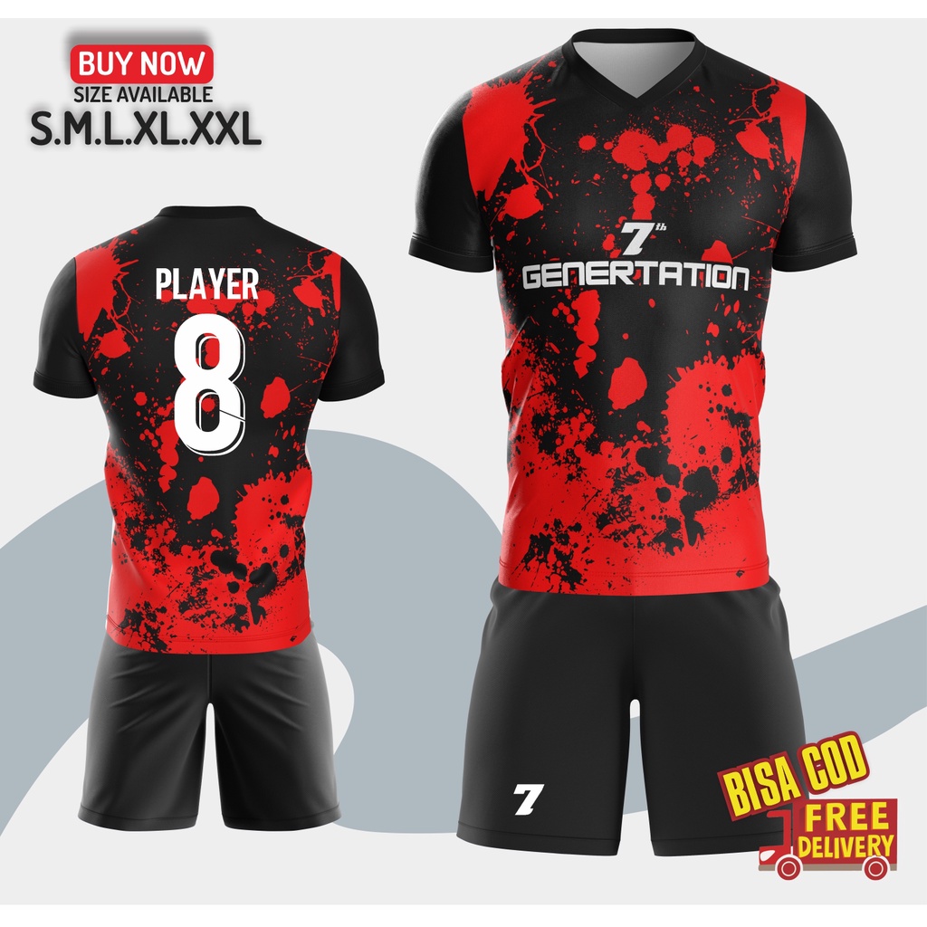 BAJU FUTSAL JERSEY CUSTOM FULL PRINTING/JERSEY BOLA CUSTOM BISA COD