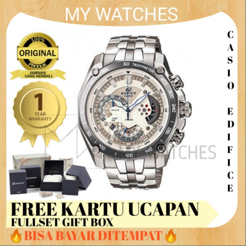 [GIFT BOX ORIGINAL] Jam Tangan Pria Casio Edifice Chronograph EF 550D