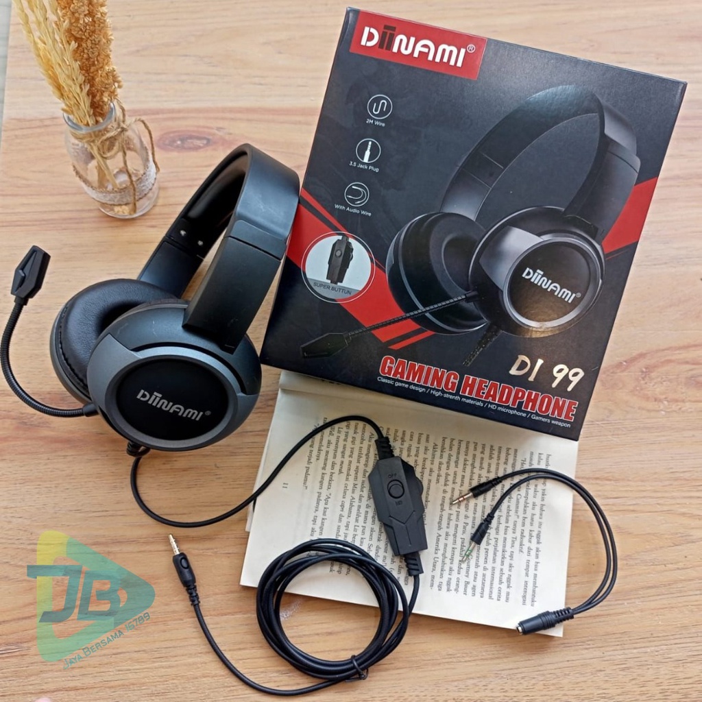 Headset Gaming Headphone Gaming DIINAMI DI99 SUPER EXTRA BASS GAMER WEAPON SUPER BUTTUN GARANSI 1BULAN JB5448