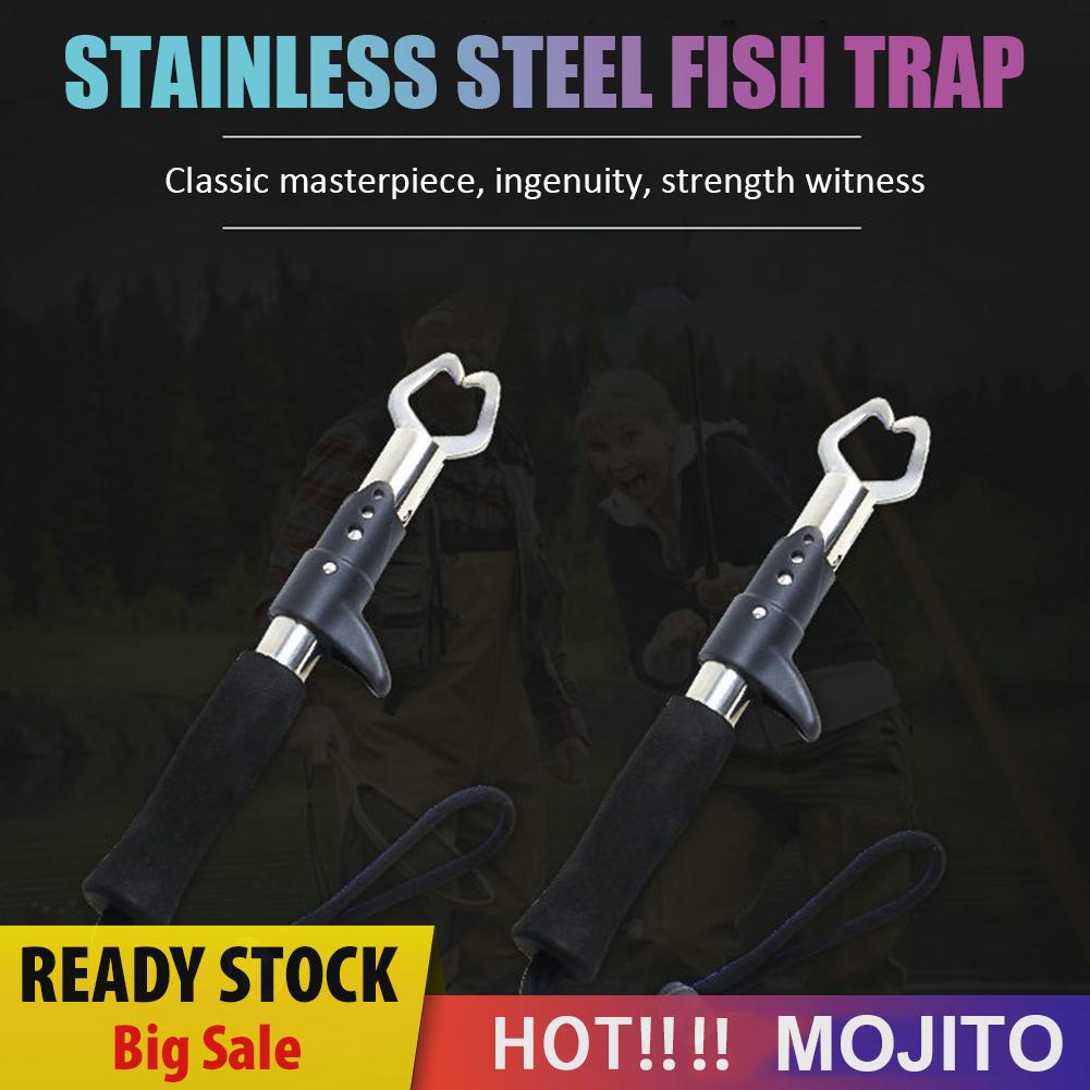 Tang Penjepit Bibir Ikan Model Lipat Bahan Stainless Steel Untuk Memancing