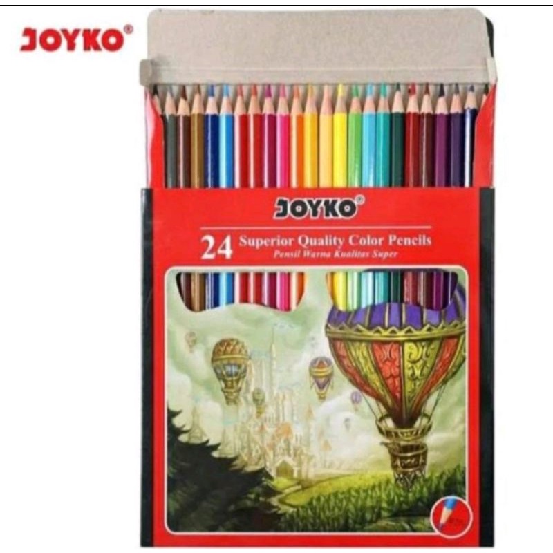 

Pensil Warna / Color Pencil Joyko CP-101 Superior Quality Panjang 24 Warna