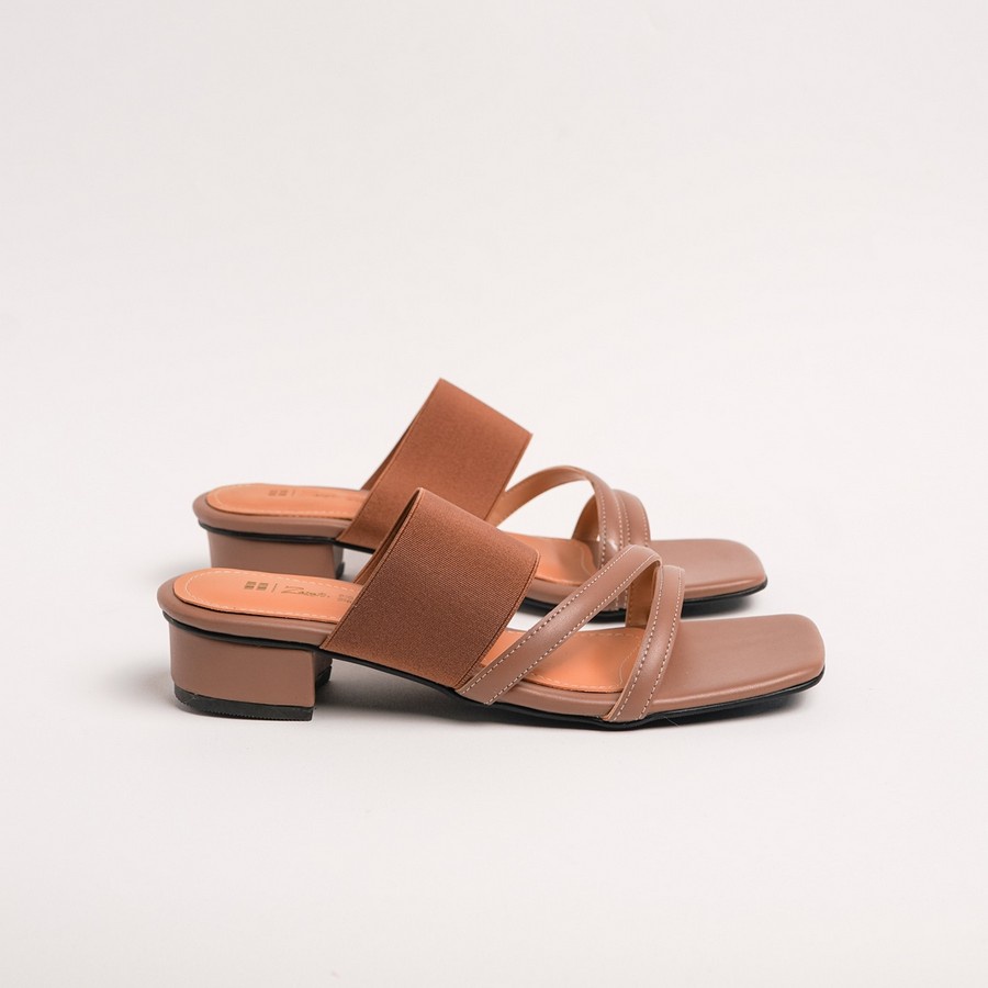 Zavatu-Ori Sepatu Sandal Heels Wanita Hak Tahu Moka Premium Ukuran 41-45 Trendy Terbaru
