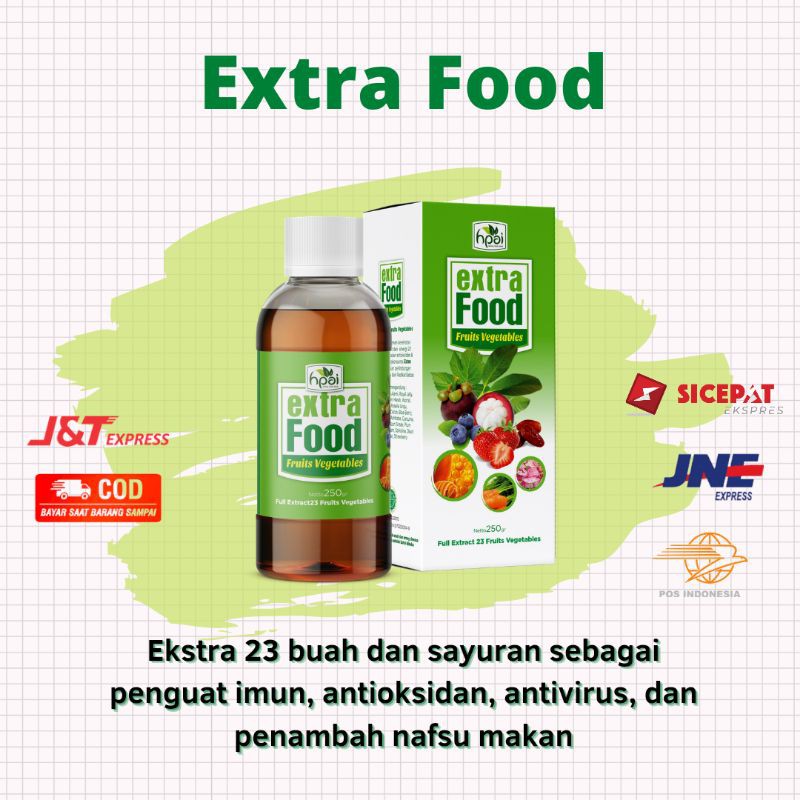 Extra Food Penambah Nafsu Makan - Extrafood HNI HPAI  - Madu Extrafood