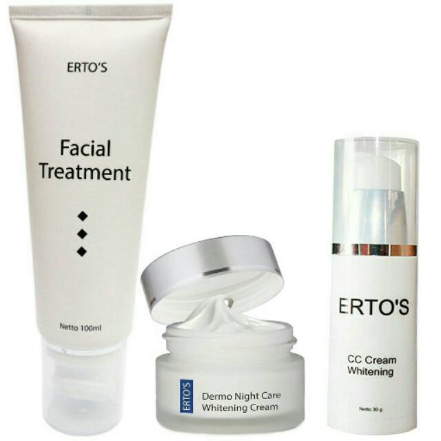 Ertos - Paket Pemula - (Facial Treatment, CC Cream, Night Cream)