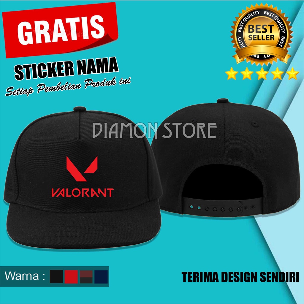 Topi Snapback VALORANT Keren Pria Dan Wanita Distro DIAMOND STORE