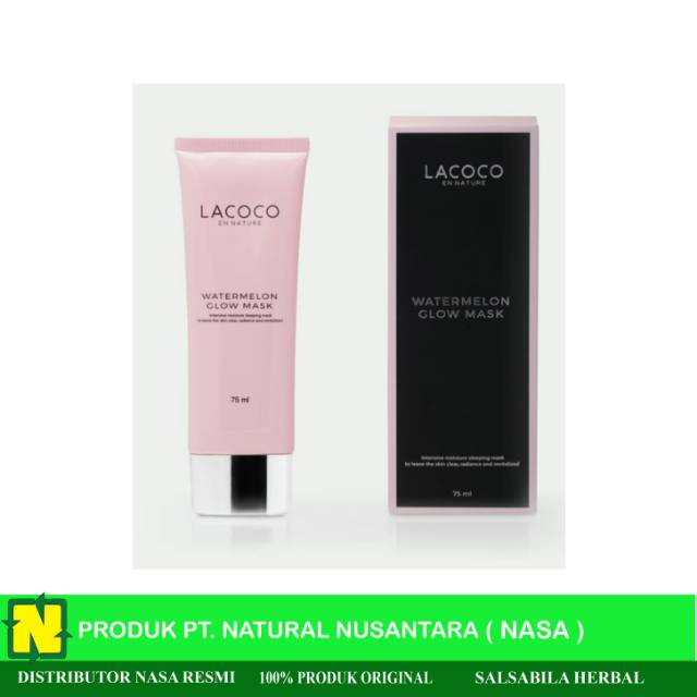 Lacoco Watermelon Glow Mask Masker Pencerah Wajah