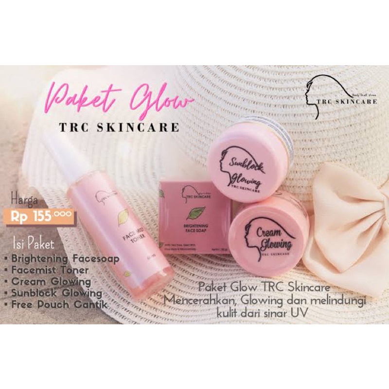 paket glow (4in1) TRC skincare - glowing maksimal trc skincare bpom