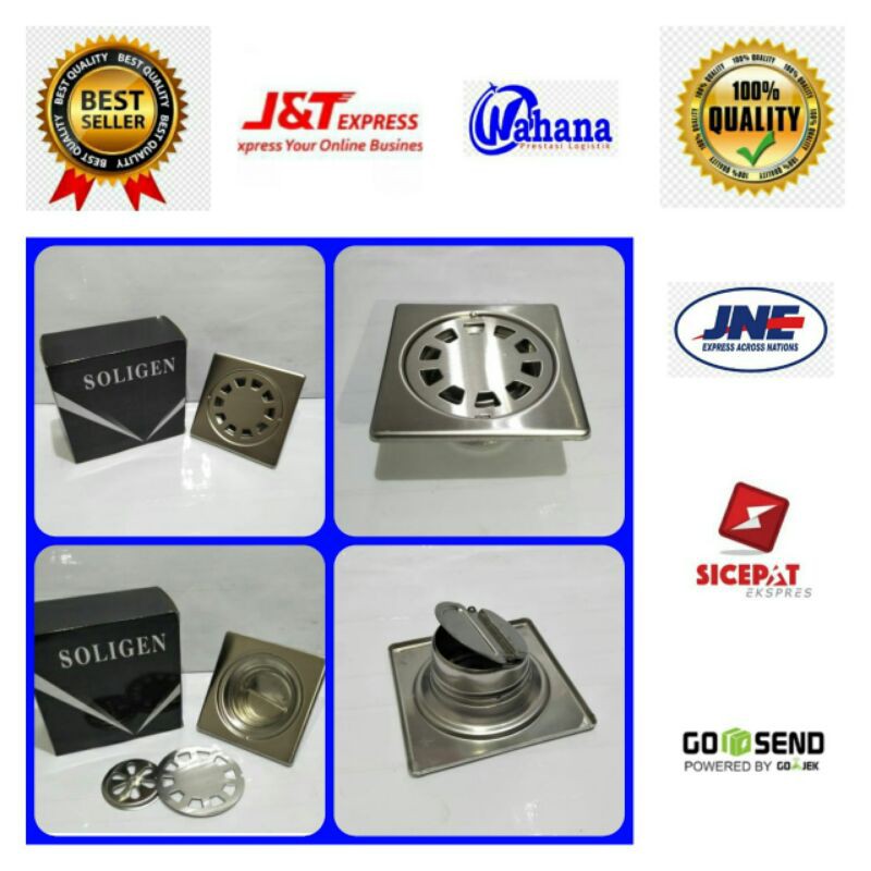 Saringan Got Soligen Anti Kecoa Stainless Tebe/Floor Drain Stainless