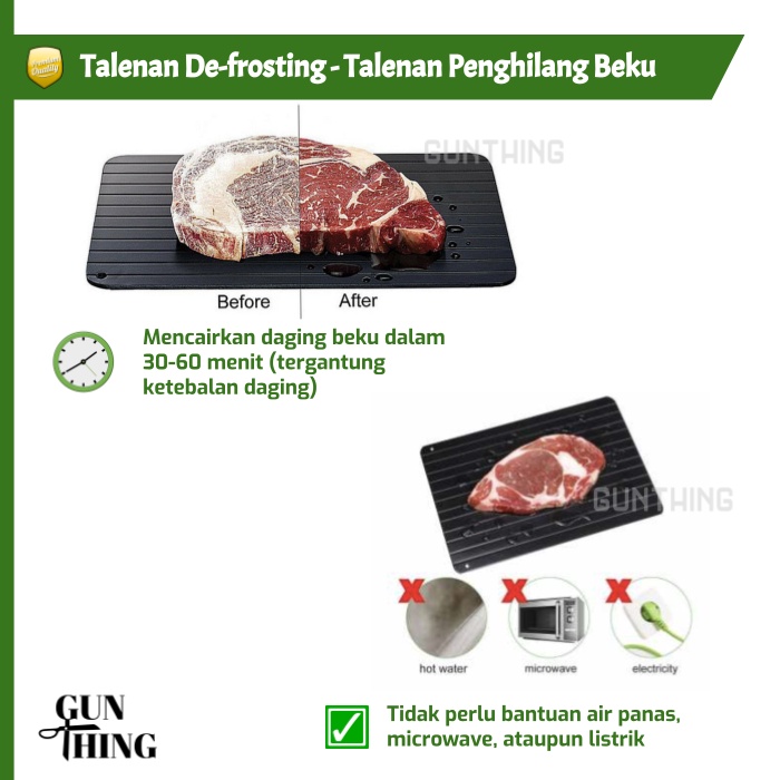 Talenan Defrosting - Talenan Penghilang - Pencair Beku Daging Ikan Buah