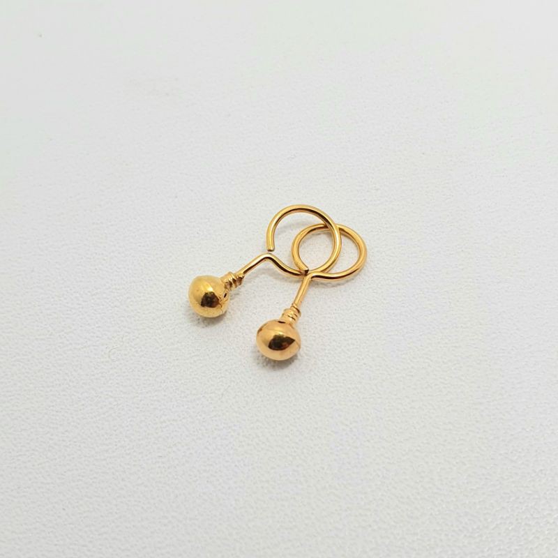 Anting Toge Bayi Emas Muda Pentol 1/4 Gram
