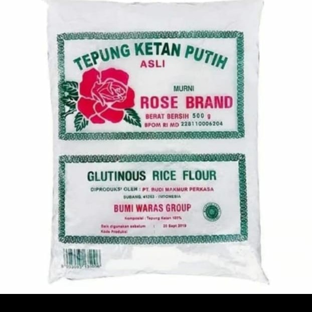 

ketan-beras-tepung- tepung ketan rose brand 500 gram -tepung-beras-ketan.