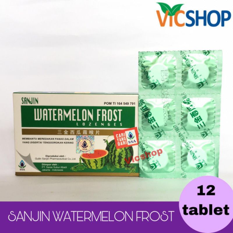 

Sanjin Watermelon Frost Lozenges-permen pelega tenggorakan