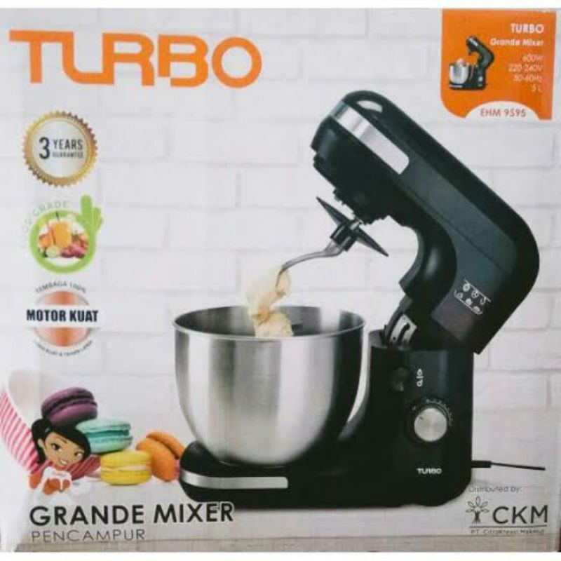 Stand Mixer roti Turbo Grande EHM9595 5 liter Low watt