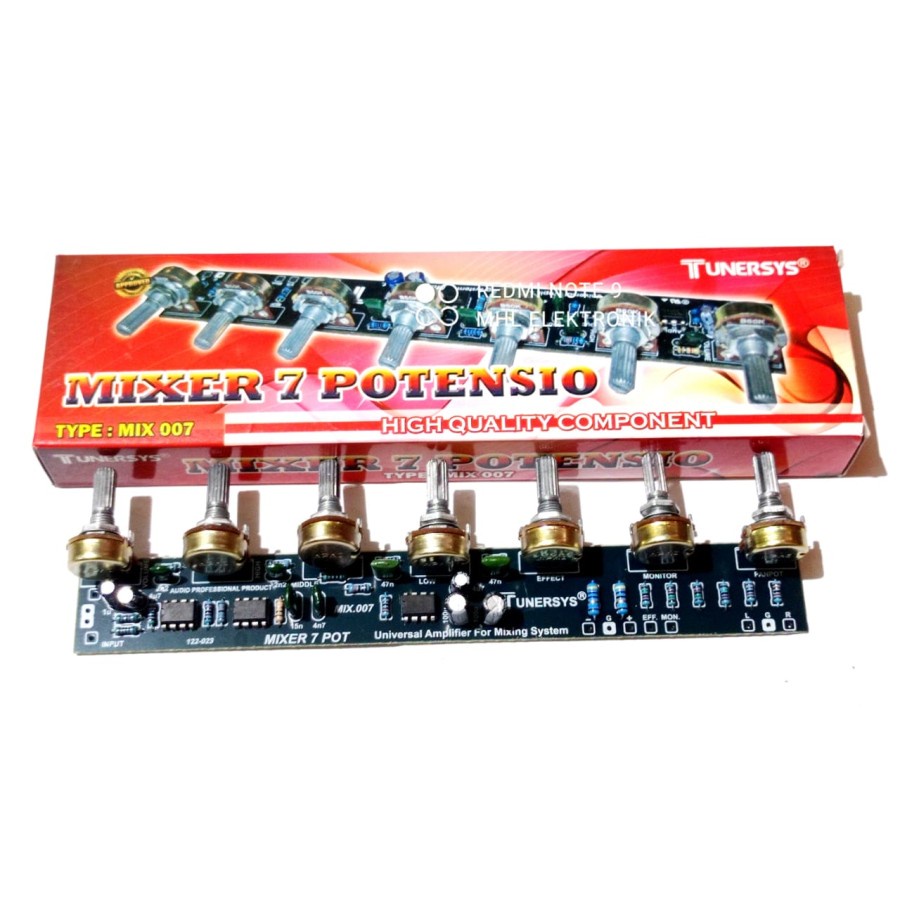 Kit Audio Mixer 7 Potensio Tunersys