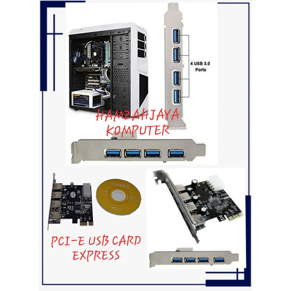 Pci card express usb 3 port 3.0 Pcie expres usb card to usb 4 port 3.0 / Pci usb Card 4 port USB 3.0