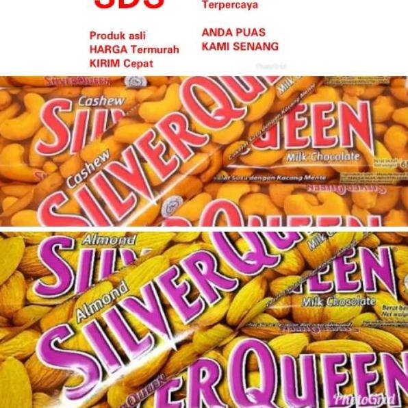 

➥Terupdate✷ SILVERQUEEN CASHEW / ALMOND 58G yg besar 46 ✽