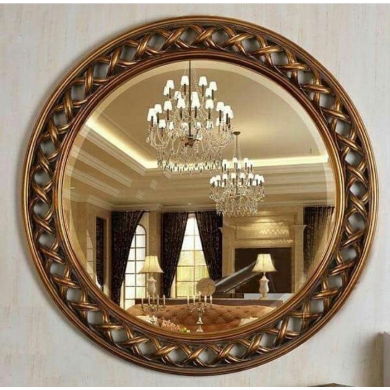 MIRROR FRAME PIGURA KACA DINDING HIAS MINIMALIS UKIRAN MEWAH/ FIGURA DEKORASI KAYU JATI