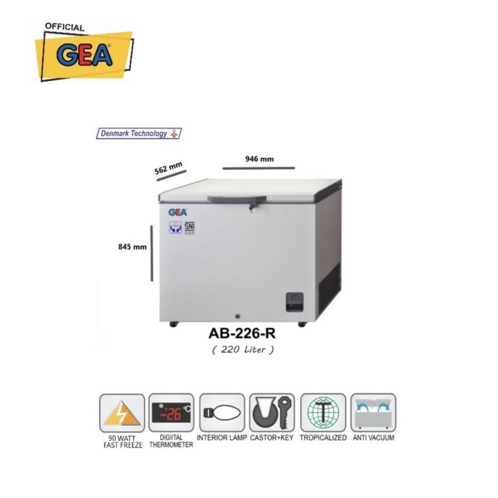 GEA Freezer [220 L] AB-226 R - Putih