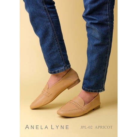 Sepatu Leather Anela Lyne Basiana APL-02 Original Brand