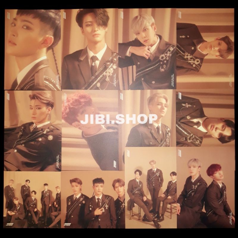 [postcard] ateez all to action ep fin album official pc hongjoong seonghwa yunho san wooyoung mingi