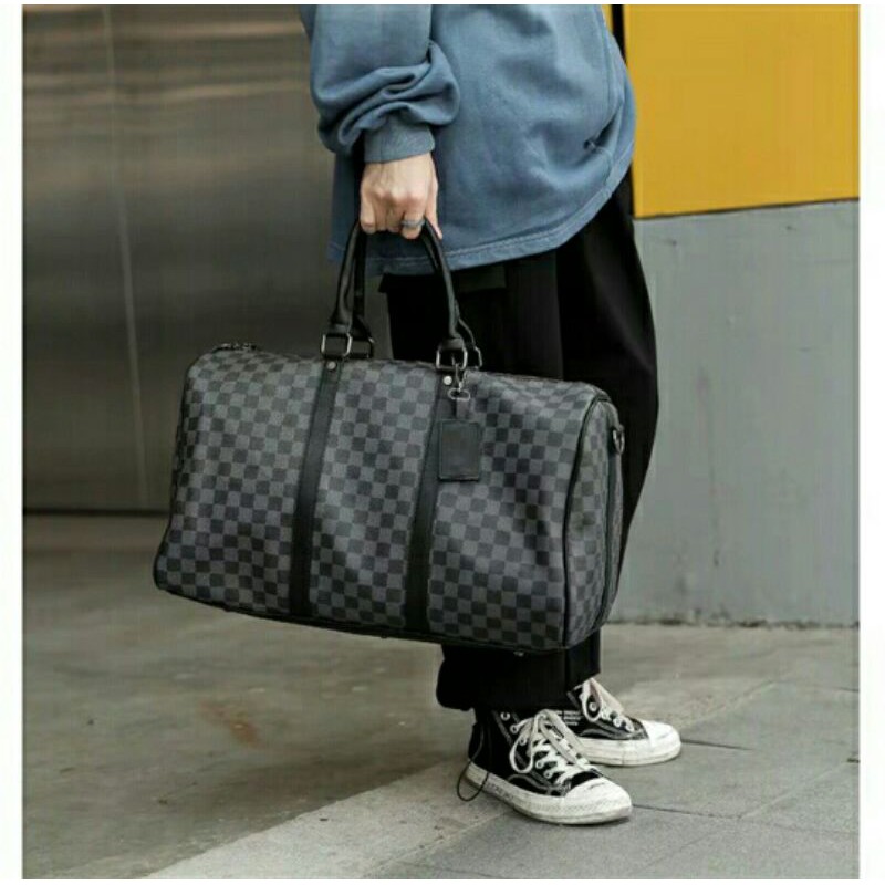 TAS KULIT JINJING PRIA - TAS TRAVELING - TAS KABIN TAS SELEMPANG