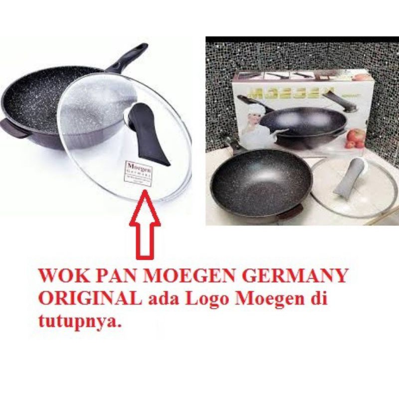 Wok pan Moegen Germany 30 cm/wok pan titanium