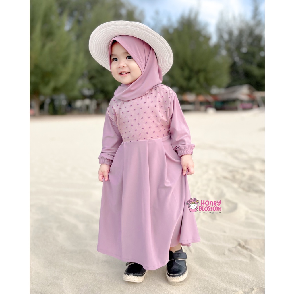 HONEYBLOSSOM gamis bayi perempuan 0 6 bulan / gamis bayi perempuan 1 tahun alesha