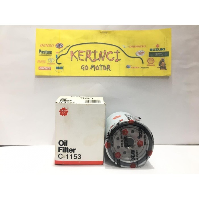 FILTER OLI SAKURA C-1153 - FILTER OLI ALPHARD - OIL FILTER HARRIER