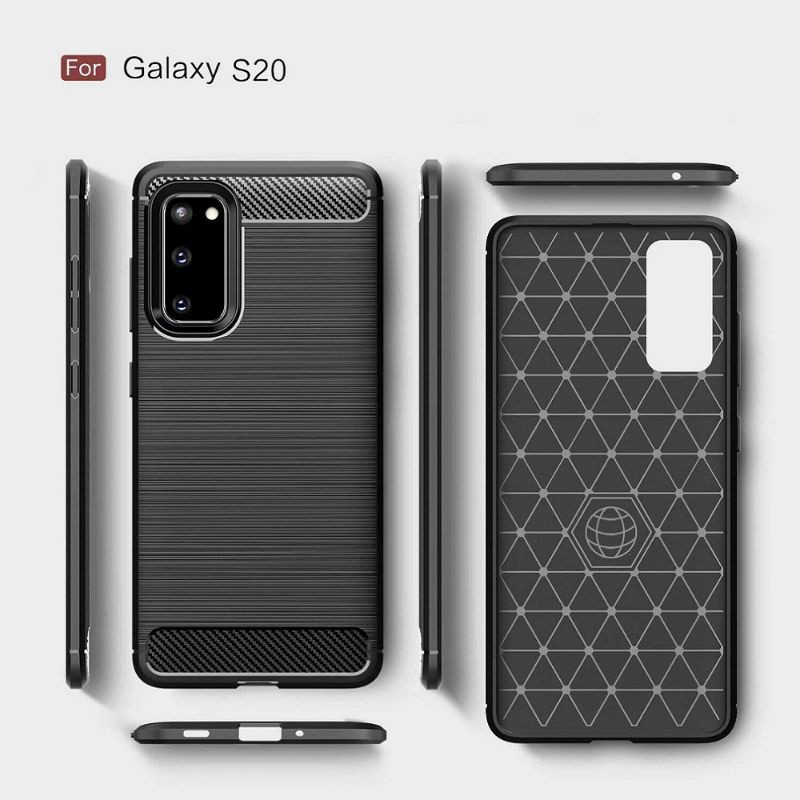 Case Samsung S20/ S20+/ S20 Ultra Softcase tpu Fiber Carbon