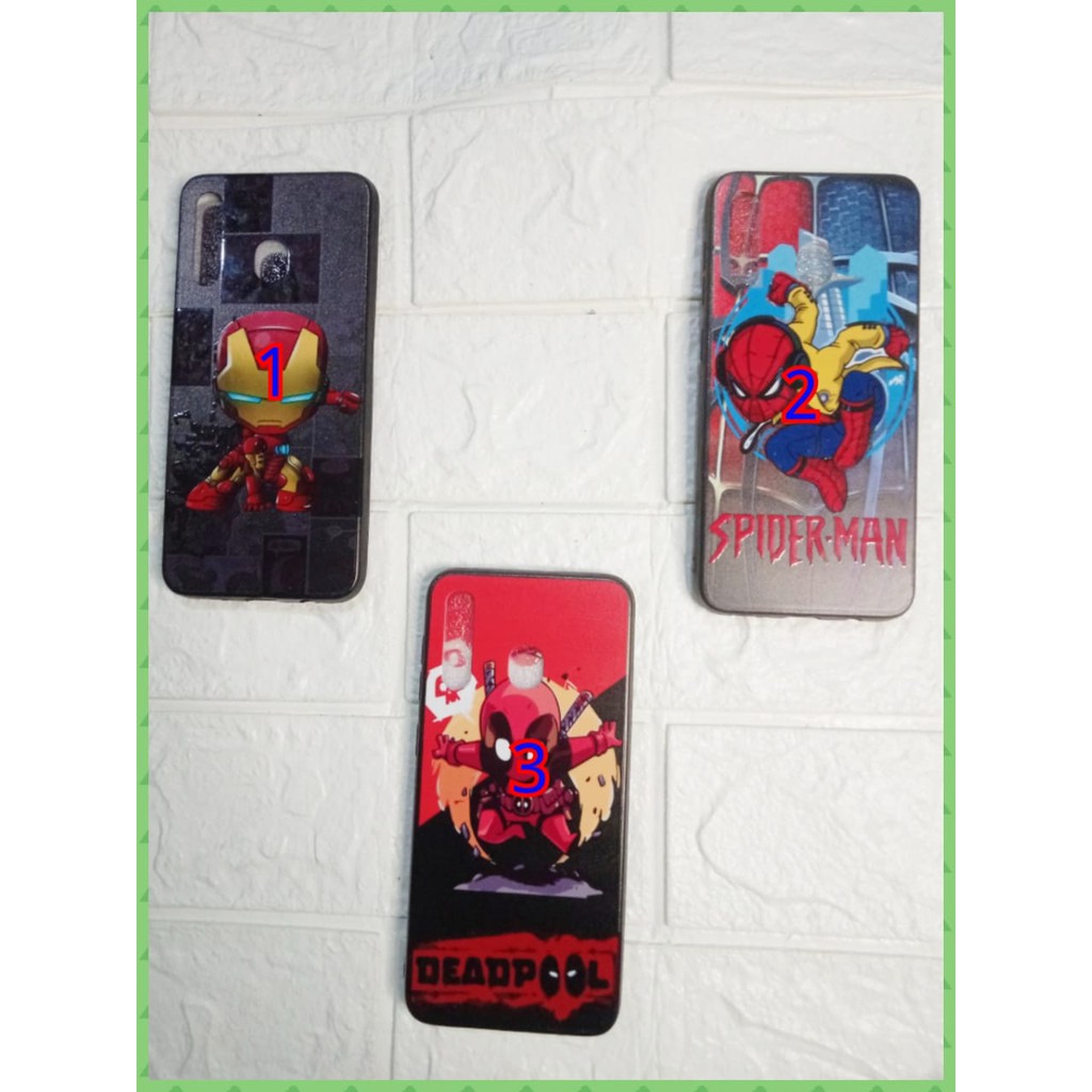 CASE SAMSUNG GALAKY A 20 MOTIF KARTUN  ROBOT SEPIDERMAN HULK IJO