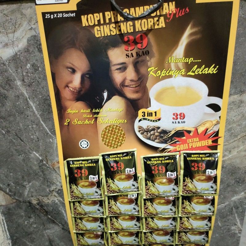 

kopi ginseng Korea 39 sa Kao /kopi aceh