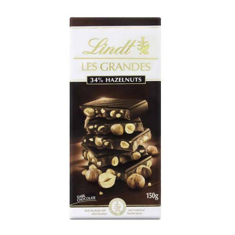 

Lindt Les Grandes Hazelnut Dark Chocolate 150gr