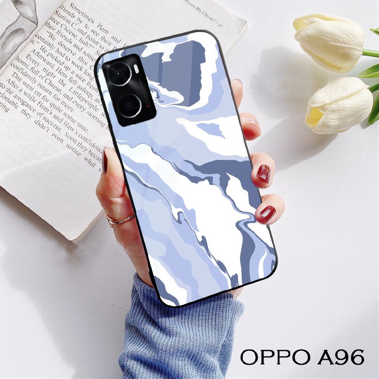 Softcase Glass Oppo A96 [A225] - Softcase Mirror - Softcase Kaca Oppo A96 - Softcase Glass - Softcas