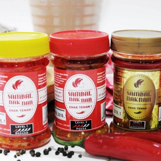 

KIMURAH Sambal naknan PAKET ISI 6 boleh pilih level isi 6