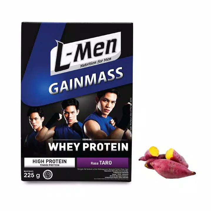 L-men Gainmass Taro 225gr - Lmen susu bubuk - susu penambah massa otot