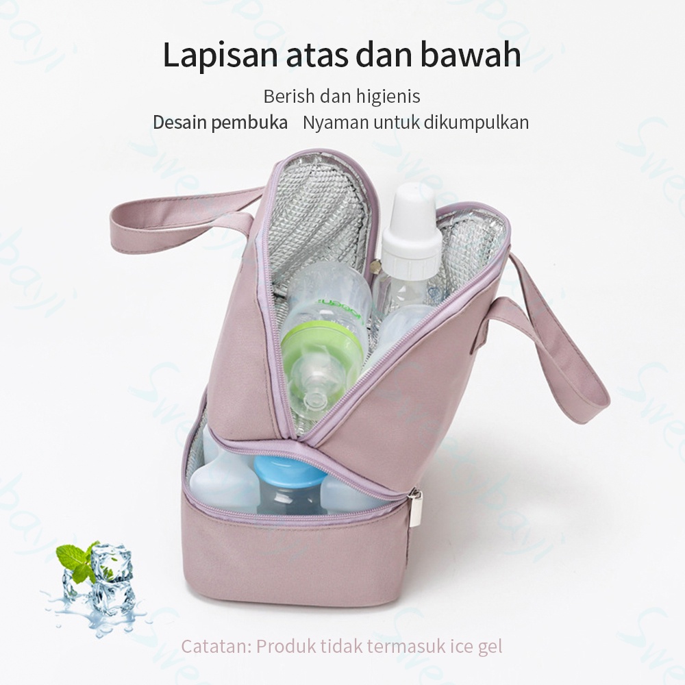 Sweetybayi Sling Cooler Bag Dua lapisan Tas Bayi Multifungsi