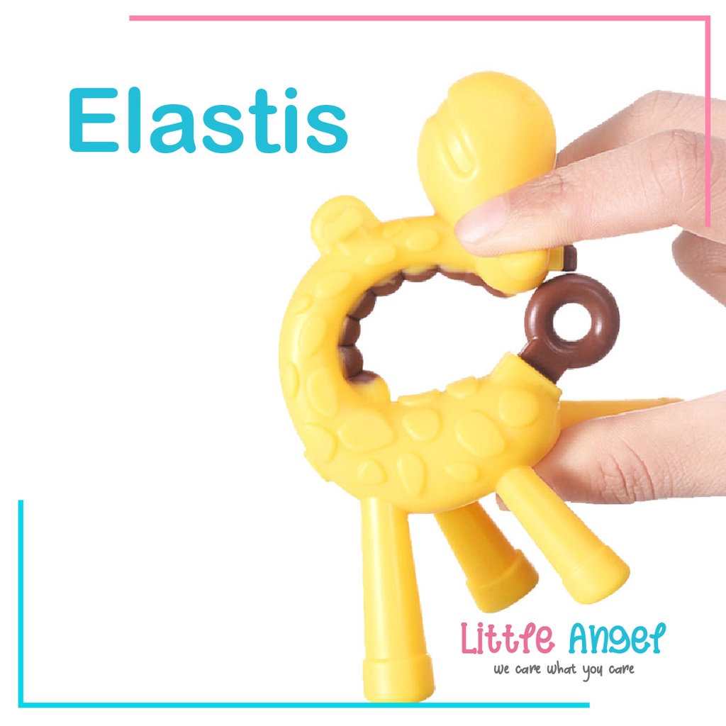GIGITAN BAYI TEETHER Jerapah Silikon Mainan Empeng Bayi Motif Hewan Silicon Baby Toy Premium COD