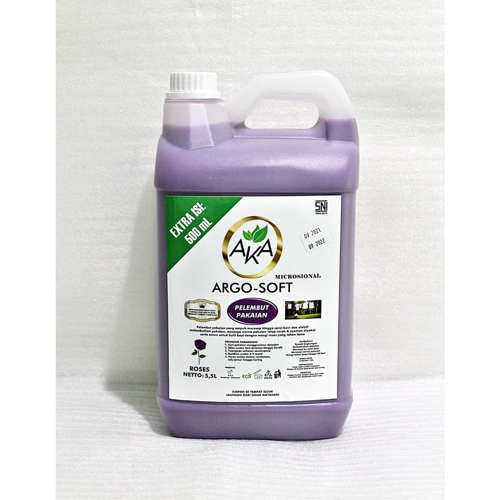 AKA PREMIUM ARGO-SOFT | Pelembut Pakaian/Softener Microsional 5 liter