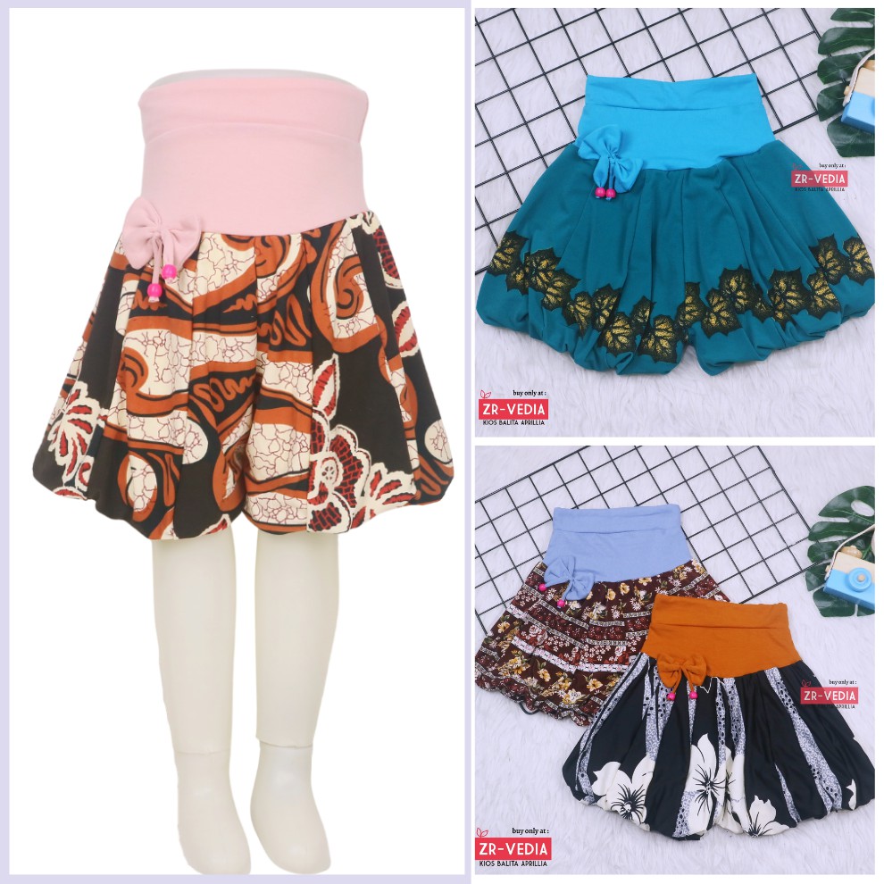 Celana Baloon uk. 2-3 Tahun / Celana Pendek Anak Celana pop Perempuan Pita Polos Short Pants Pendek