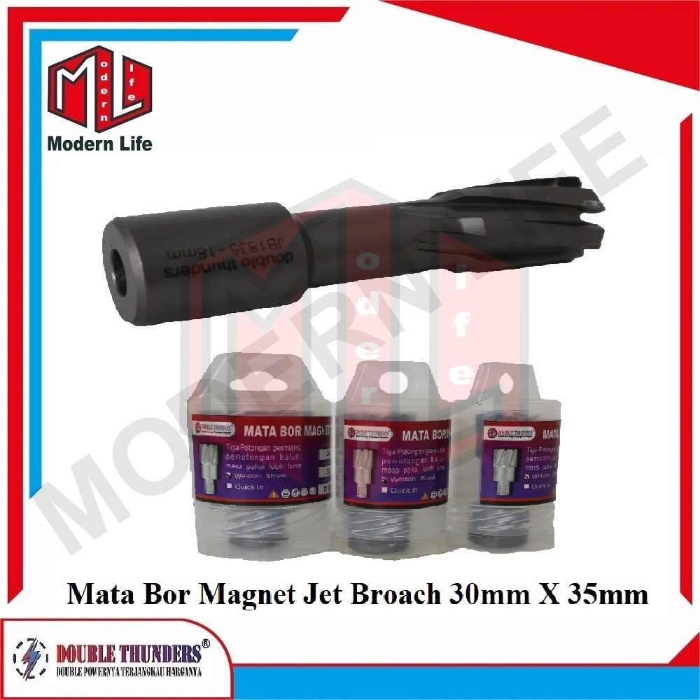 Mata Bor Magnet Jet Broach Jetbroach TCT Cutter 30mm X 35mm ORIGINAL