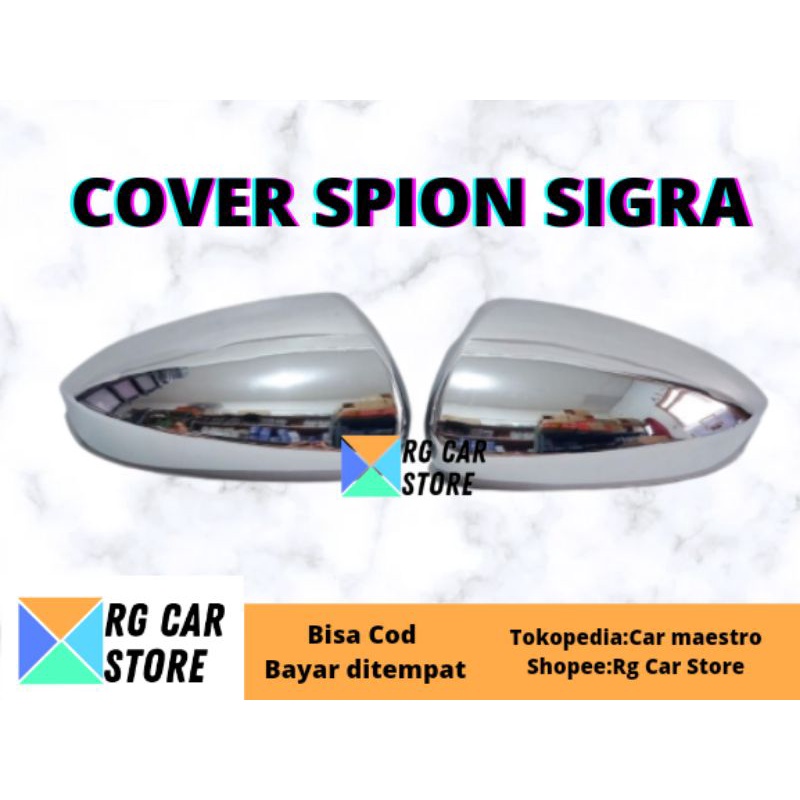 COVER SPION SIGRA CHROME POLOS TANPA LAMPU SEIN