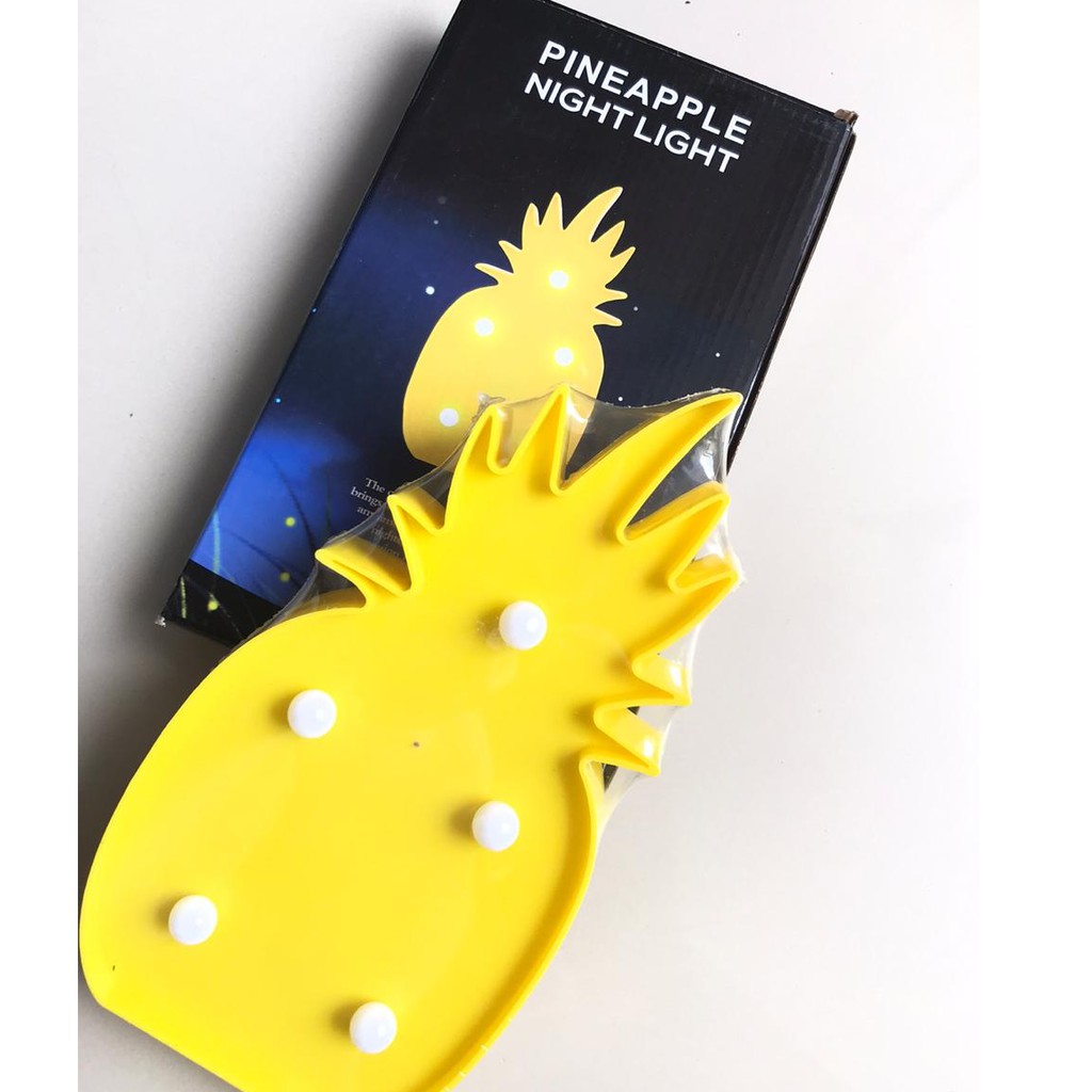 lampu tidur LED diy lamp  lampu malam flamingo / lampu nanas / lampu cactus (UKURAN BESAR)