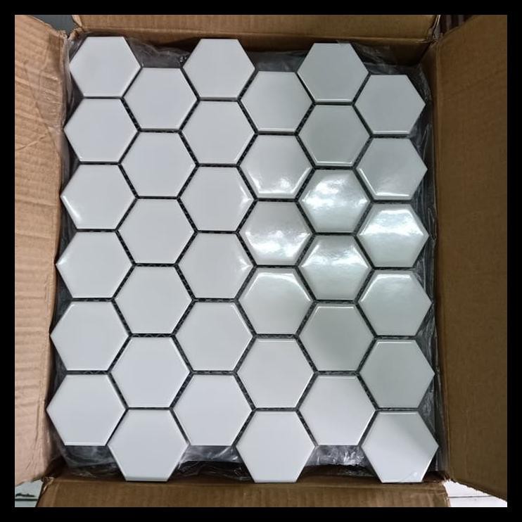 Keramik Mozaik Hexagonal Glossy