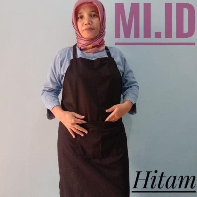 $$$$] Apron / Celemek polos (Hitam)