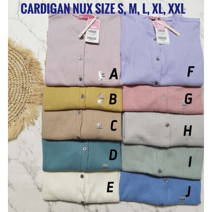 CARDIGAN NUX / CARDIGAN MERK NUX / CARDIGAN BRANDED / CARDIGAN WANITA / CARDIGAN WANITA MERK NUX